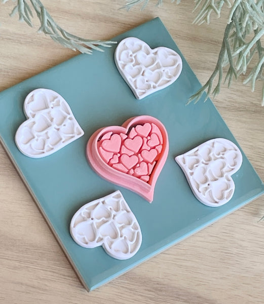Hearts embossed cutters