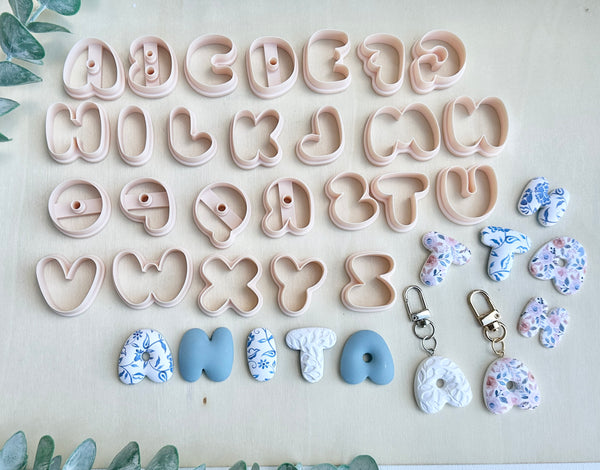 SMALL Bubble letter cutters - Small size 1.4cm