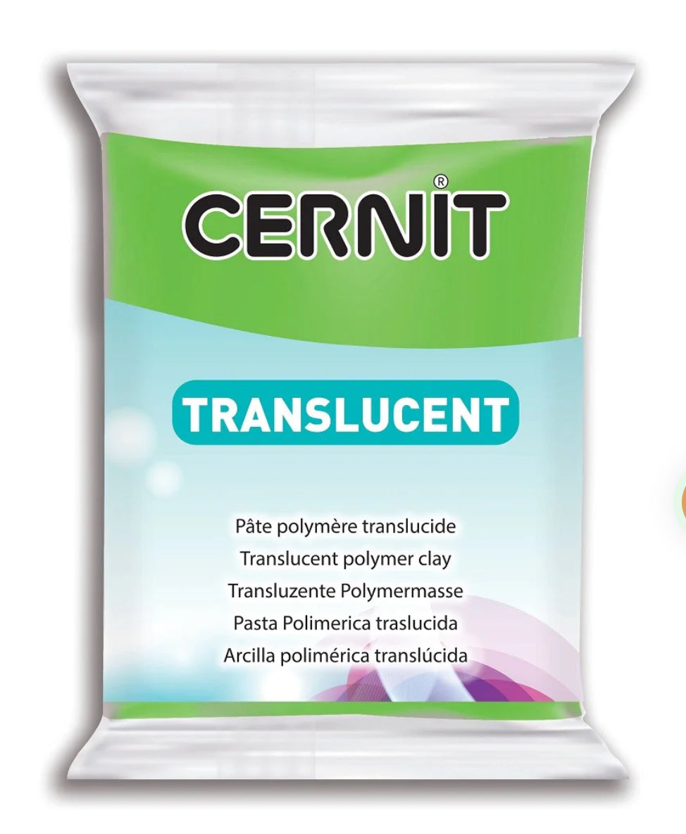 Cernit Translucent  - 56g -  Lime Green