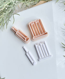 Cricket Bat and stumps cutter set