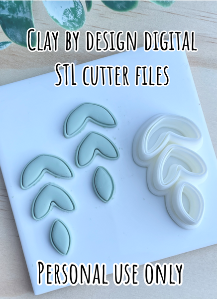 Border Layered petal all in one cutter STL file only