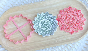 Mandala 2 piece trinket dish/coaster cutter