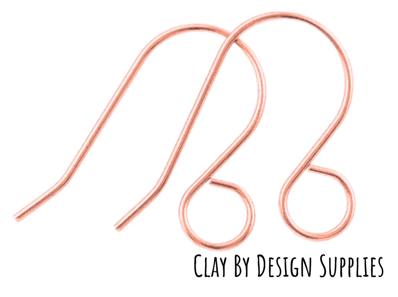 2.5cm All in one Rose gold plated 316 surgical stainless steel earring hooks x 10 pieces