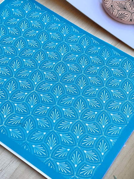 Art deco pattern silk screen