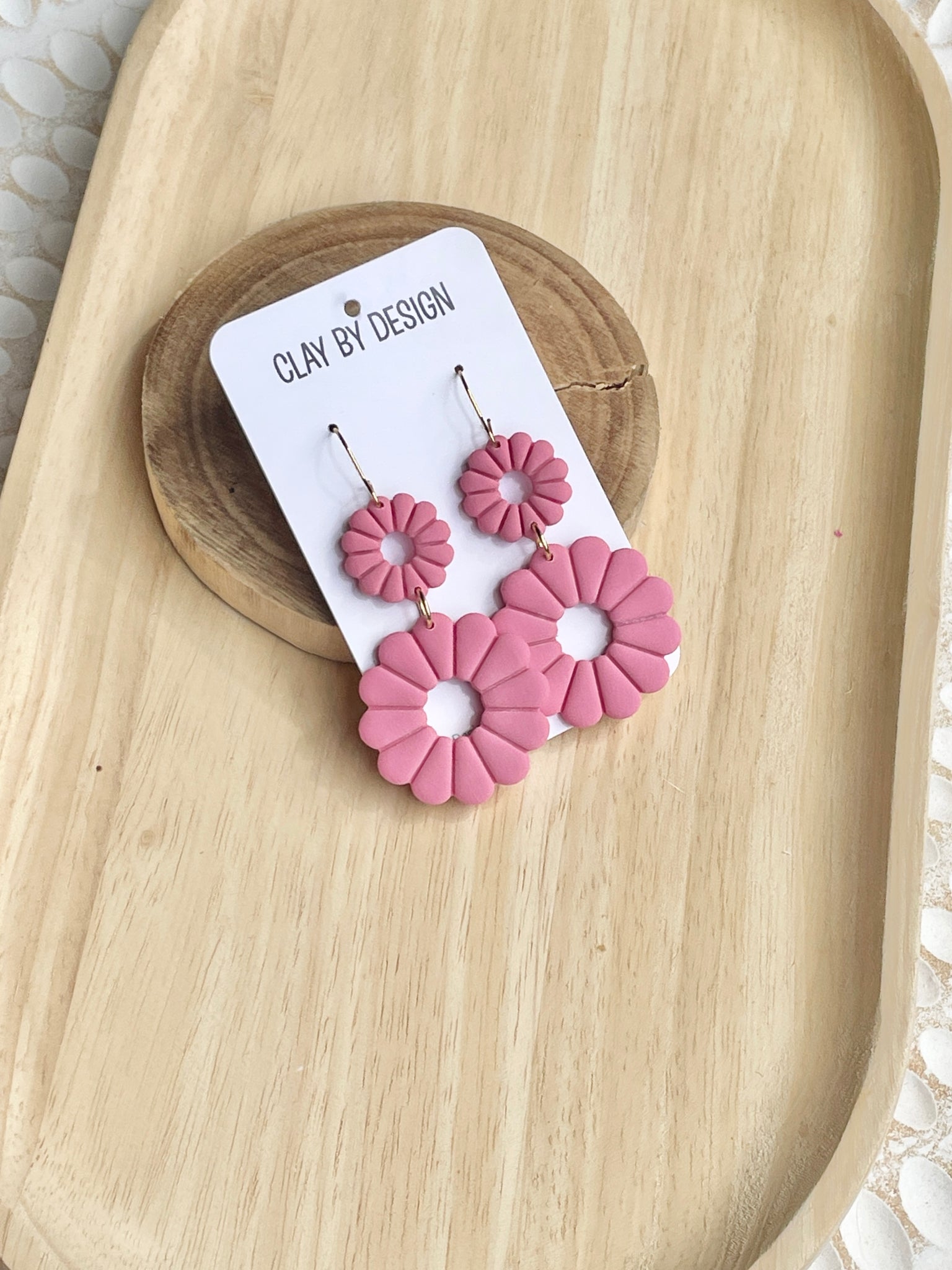 Guava Pink double flower hook dangles