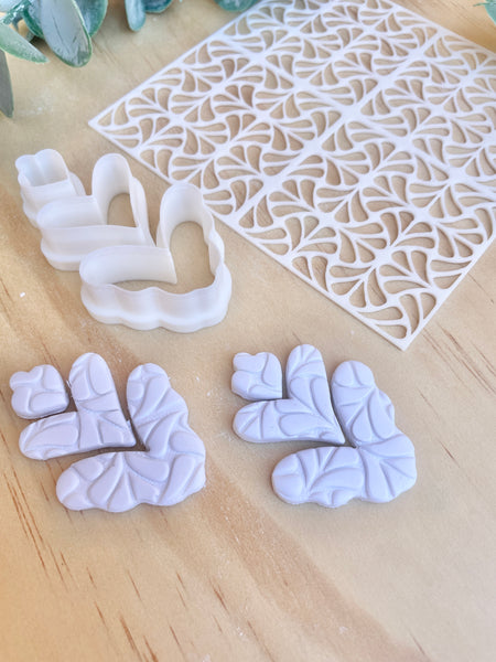 Anna 3 piece set & deco shell pattern stencil (also sold separately)