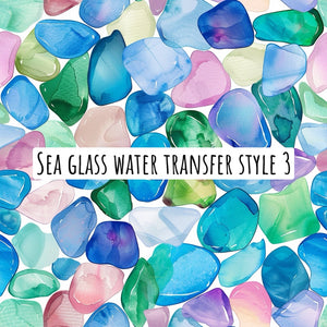 Sea Glass water transfer paper Style 3