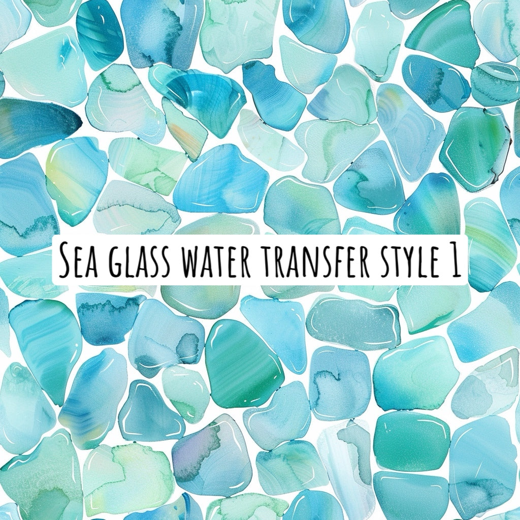 Sea Glass water transfer paper Style 1