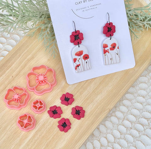 Poppy Flower Cutters - 4 sizes