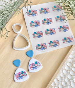 Floral Mama water transfers with or without cutters