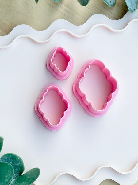 Janie scallop diamond shapes