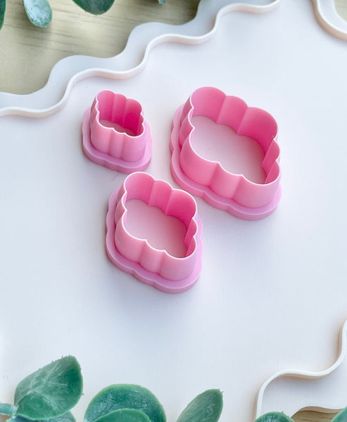 Janie scallop diamond shapes