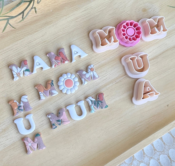 Mum, Mom, Mumma, Mamma, M🌼M cutter sets