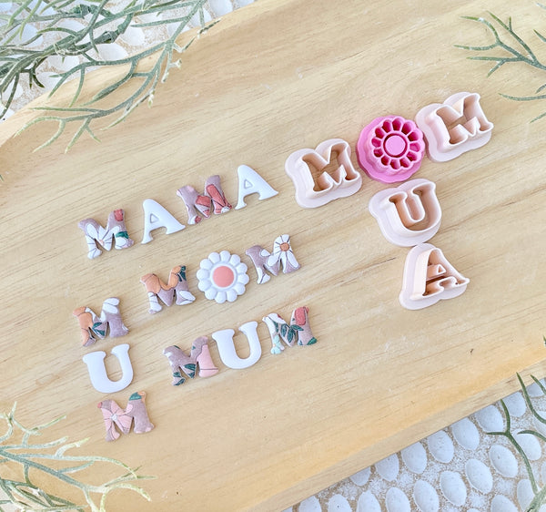 Mum, Mom, Mumma, Mamma, M🌼M cutter sets