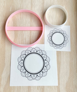 Trinket dish cutter & transfer paper PACK 4p