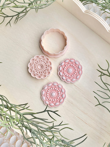 Mandala lace imprint cutter