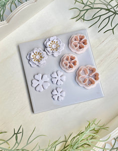 3 piece flower cutter set