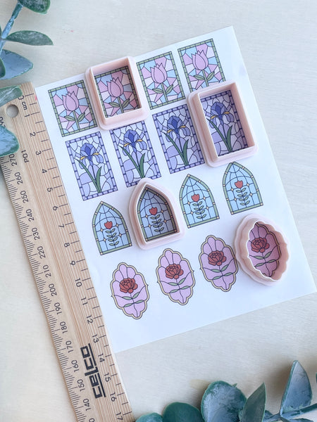 Stain glass window cutters & Image transfer paper Style 2