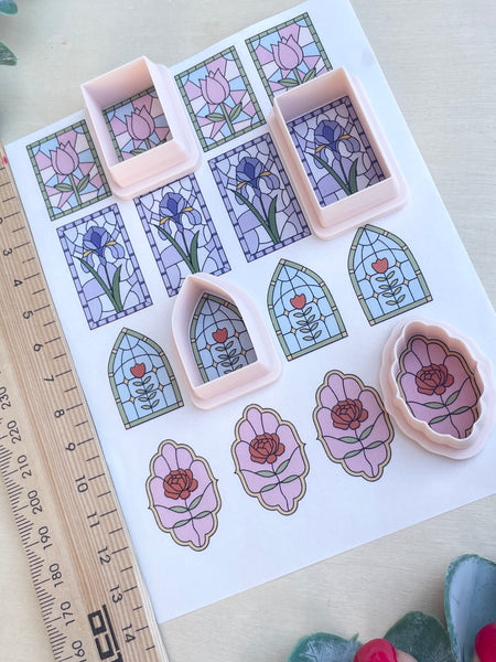 Stain glass window cutters & Image transfer paper Style 2