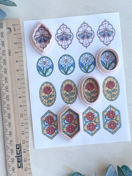 Stain glass window cutters & Image transfer paper Style 1