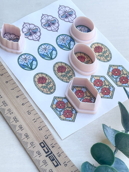 Stain glass window cutters & Image transfer paper Style 1