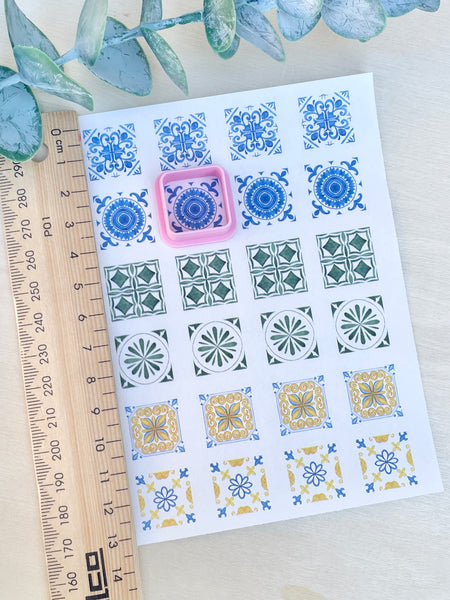 Moroccan tiles Image transfer paper