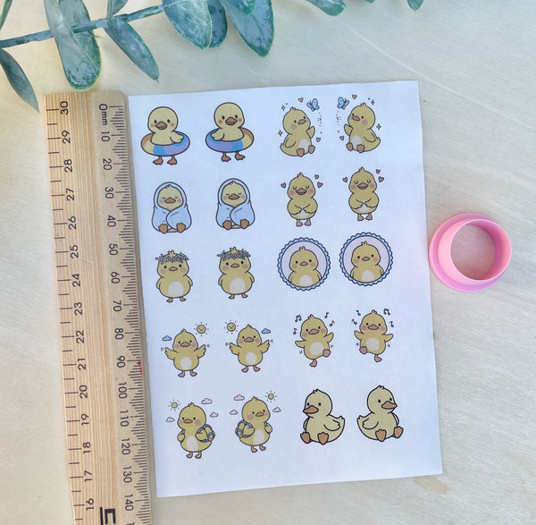 Cute ducks Image transfer paper