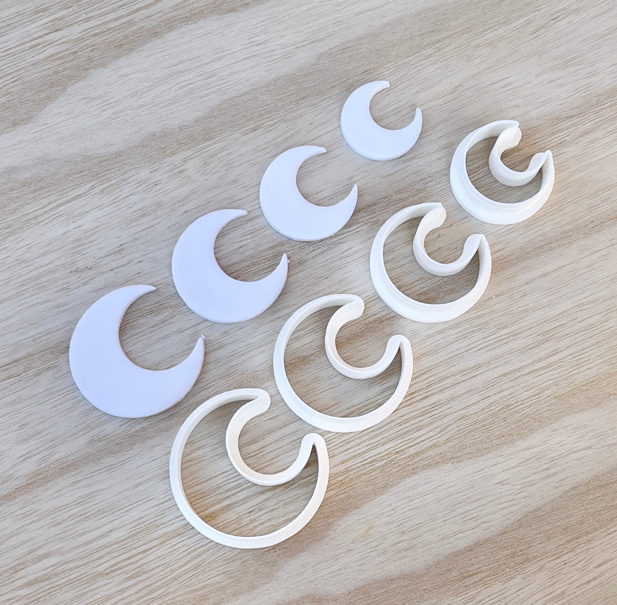 Moon crescent cutters - 3 sizes – Clay By Design Aus