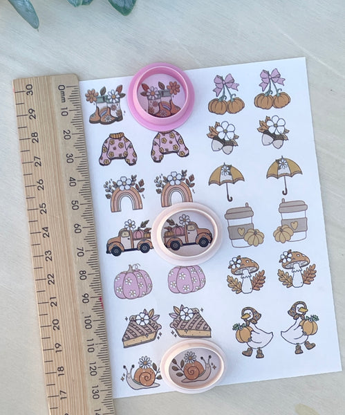 funky autumn Image transfer paper