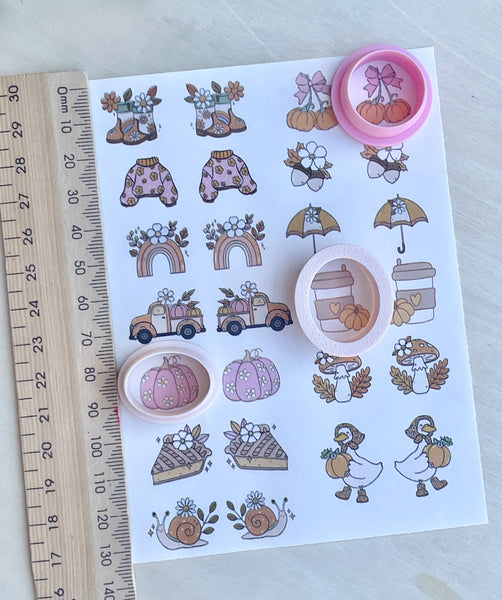 funky autumn Image transfer paper