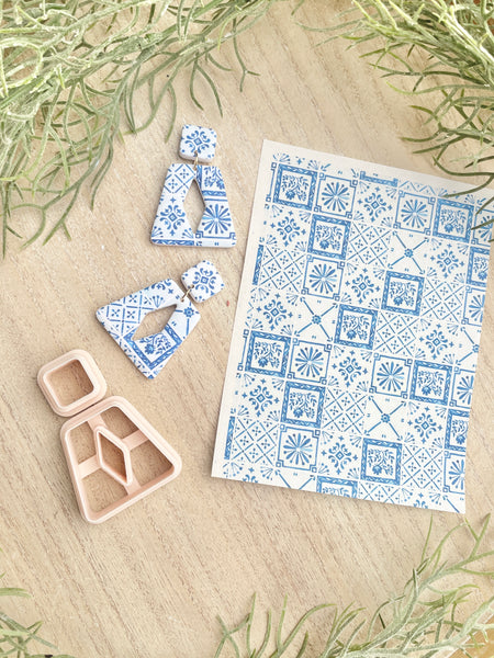 Mediterranean inspired transfer and cutter combo set Style 1