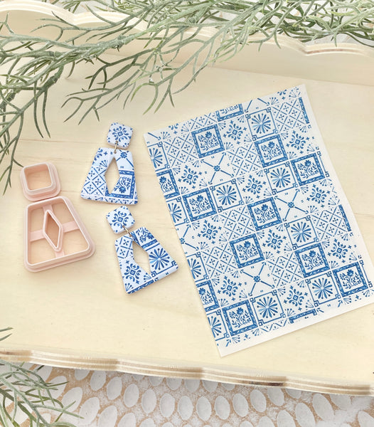 Mediterranean inspired transfer and cutter combo set Style 1
