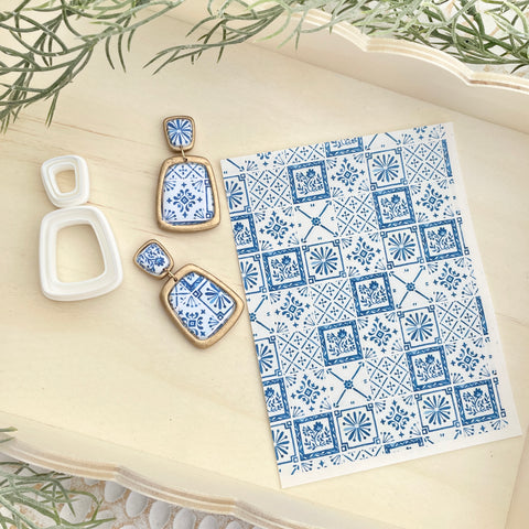 Mediterranean inspired transfer and cutter combo set Style 2