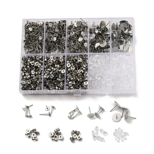 Bulk mix pack of earring supplies 1850 pieces