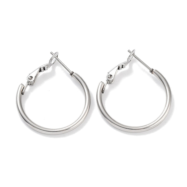 Non tarnish 304 stainless steel hoops x 6