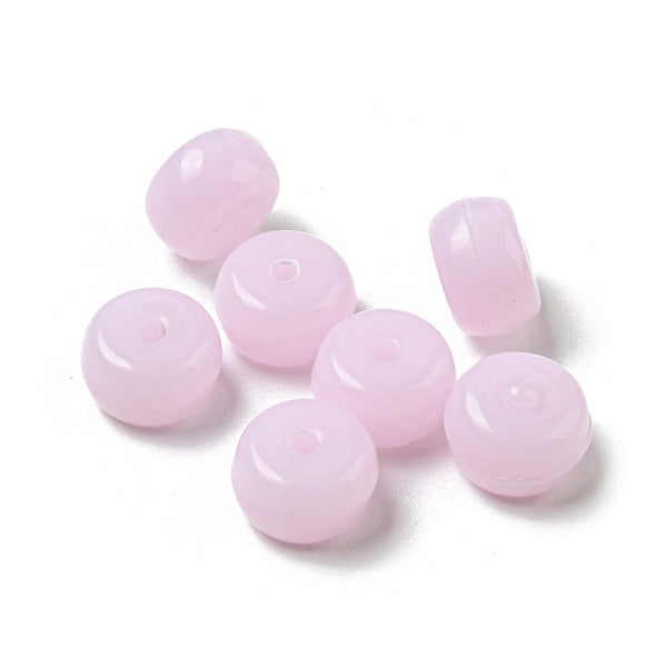 Acrylic opaque beads x 10