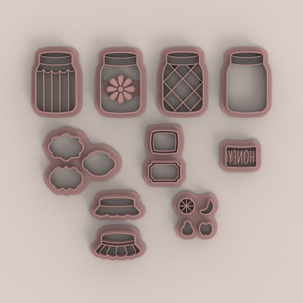 Fruit jar sets of 10 cutters