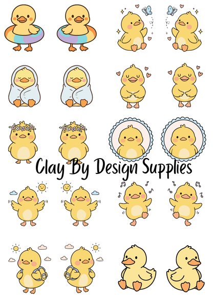 Cute ducks Image transfer paper