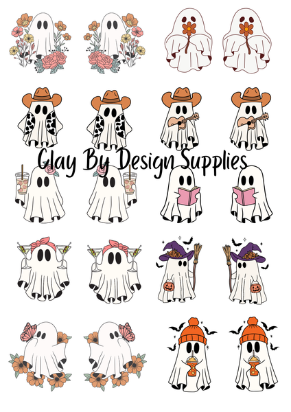 Cute ghosts Image transfer paper