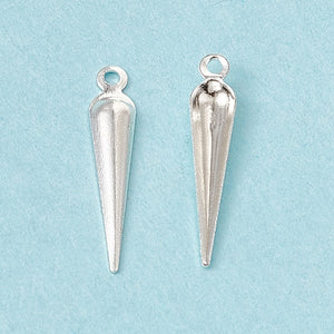 Bright 925 sterling silver arrow charms x 10 pieces