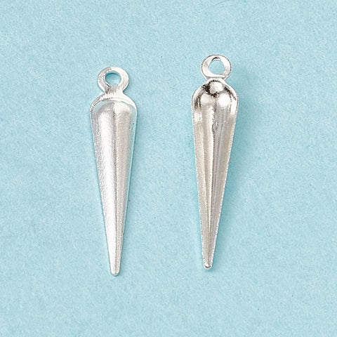 Bright 925 sterling silver arrow charms x 10 pieces