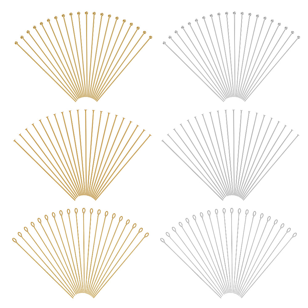 Ball head pins,  bulk pack 120 pieces mixed sizes