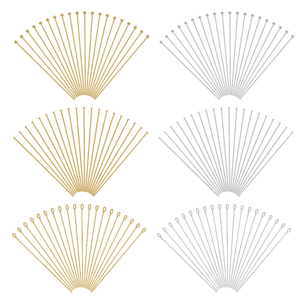 Ball head pins,  bulk pack 120 pieces mixed sizes