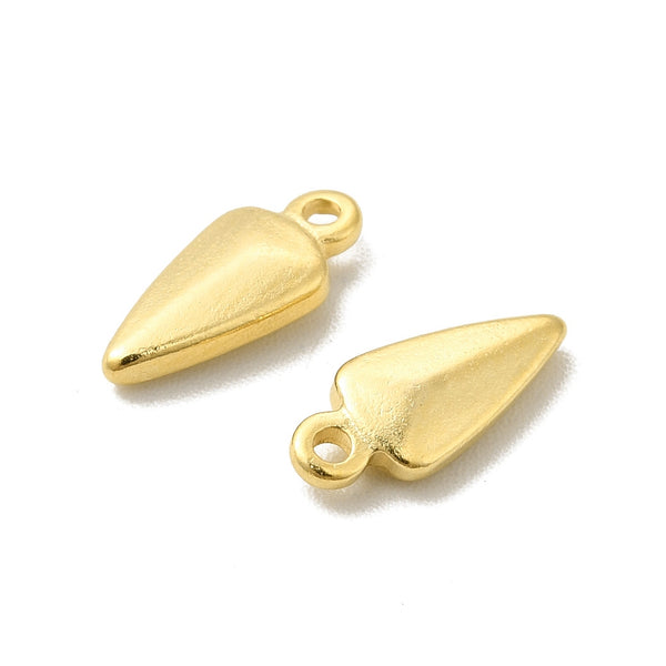 24K genuine gold plated arrow charms x 8