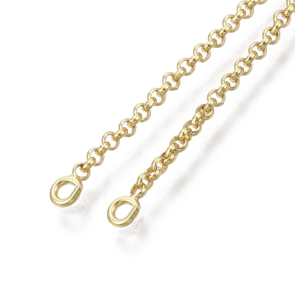 1.5mm Genuine 18K Gold stainless steel open ended bracelet x 1 piece