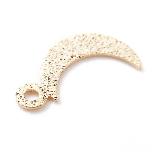 Sparkle gold plated moon crescent  x 10 pieces