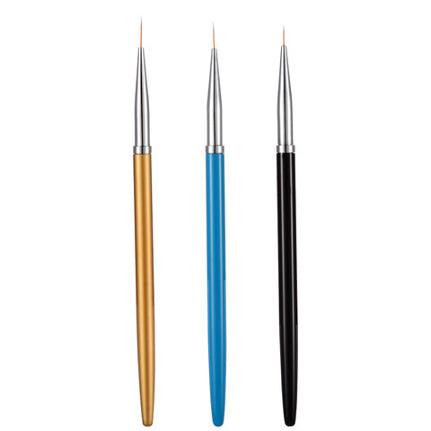 Precision tip paint brush set of 3 brushes