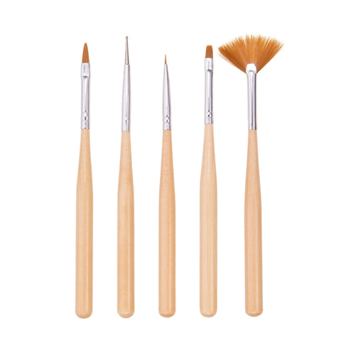 Wooden Paint brush sets of 5