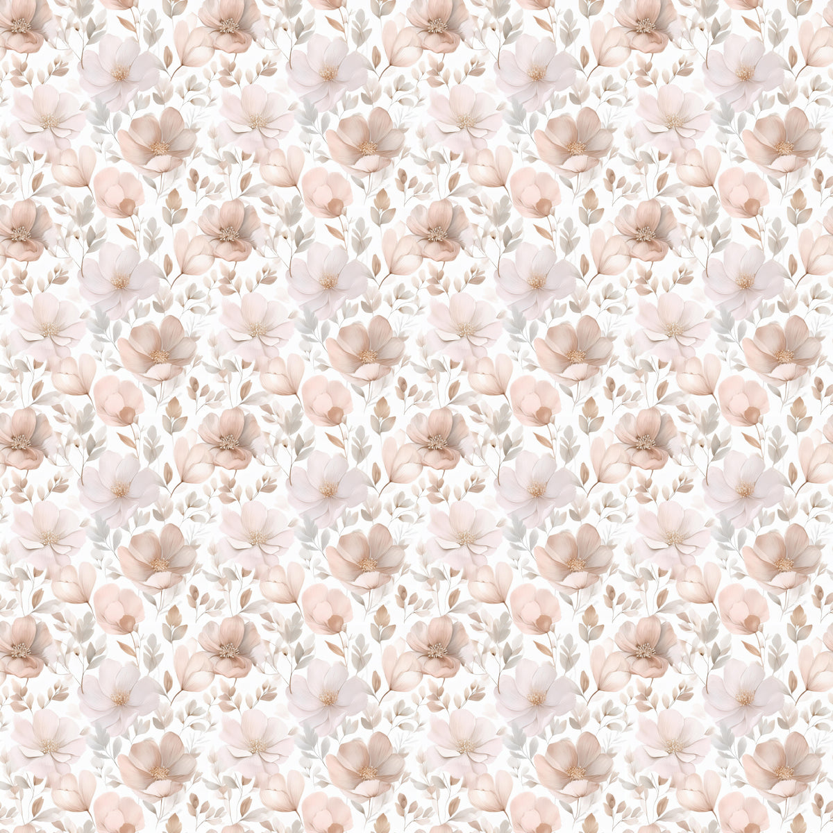Muted flowers pattern Image transfer paper – Clay By Design Aus
