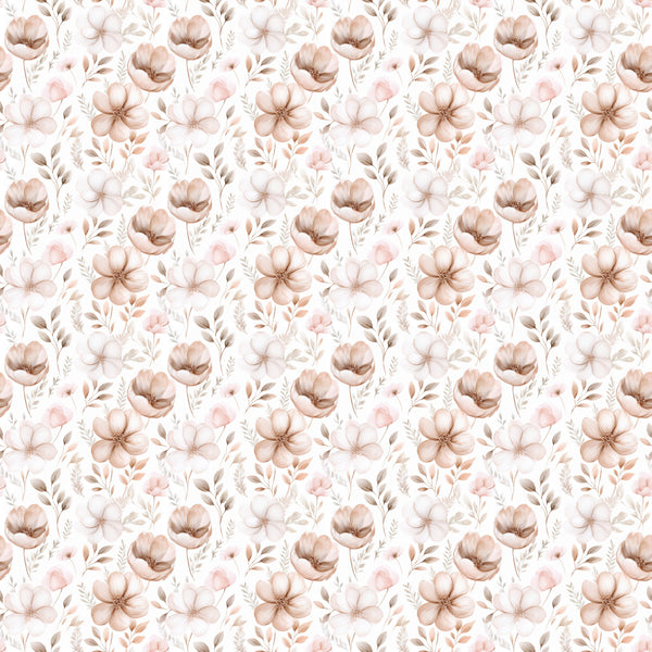 Muted floral Image transfer paper & shell set